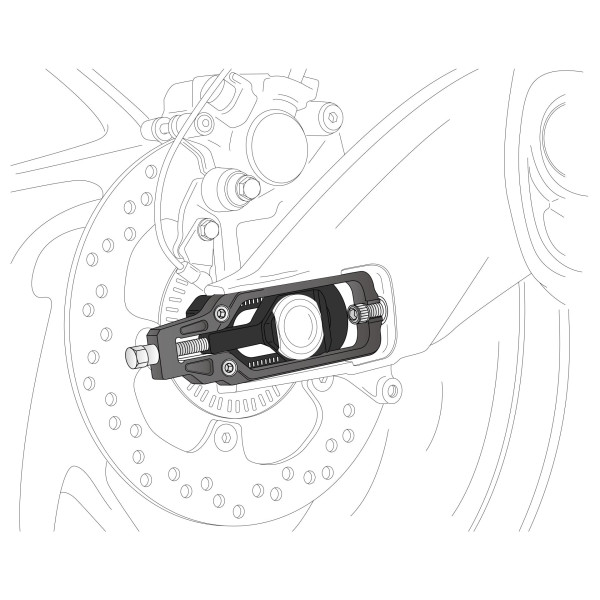 Puig Puig aluminium chain tensioner | silver | yamaha tmax 530 2012>2016